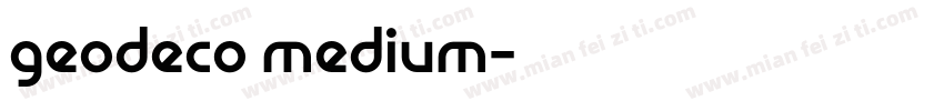 geodeco medium字体转换